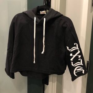 Juicy Couture Black Crop Hoodie